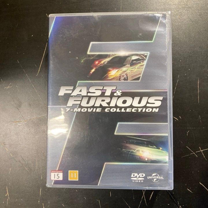 Fast & Furious - 7-Movie Collection 7DVD (VG+-M-/VG+) -toiminta-